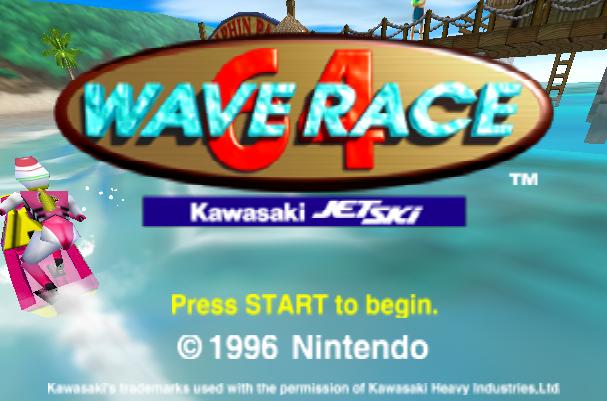 ゲーム WAVERACE 64 (1996, Nintendo 64) | Cemetery Games