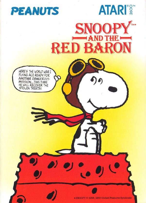 Snoopy and the Red Baron 1986 Atari 2600